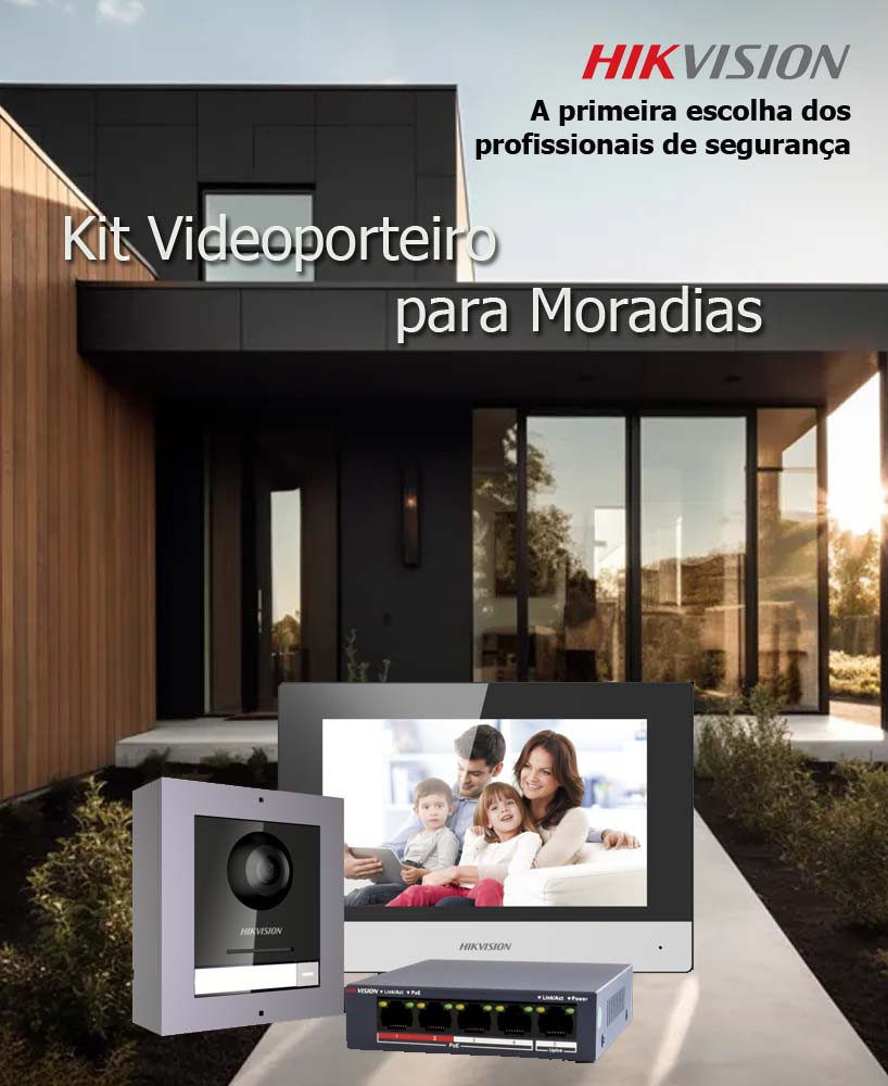 Kit Vídeo Porteiro IP HIKVISION  DS-KIS602