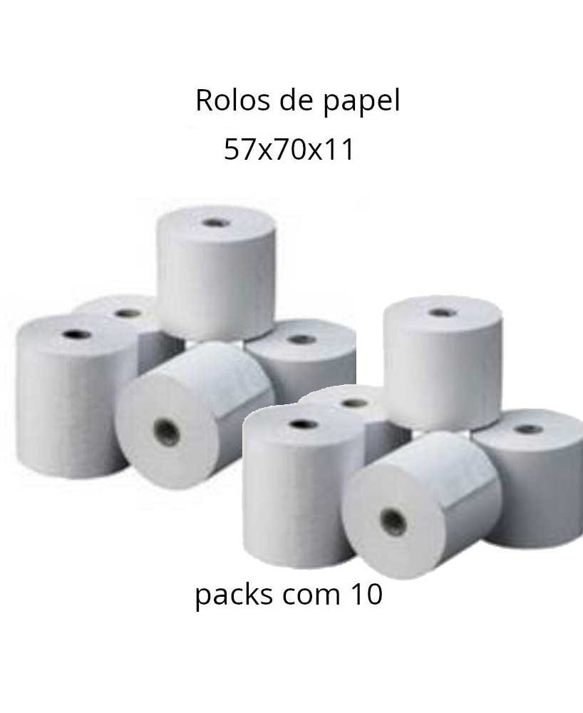 Rolo Papel Simples 75x70x11mm - Pack 10