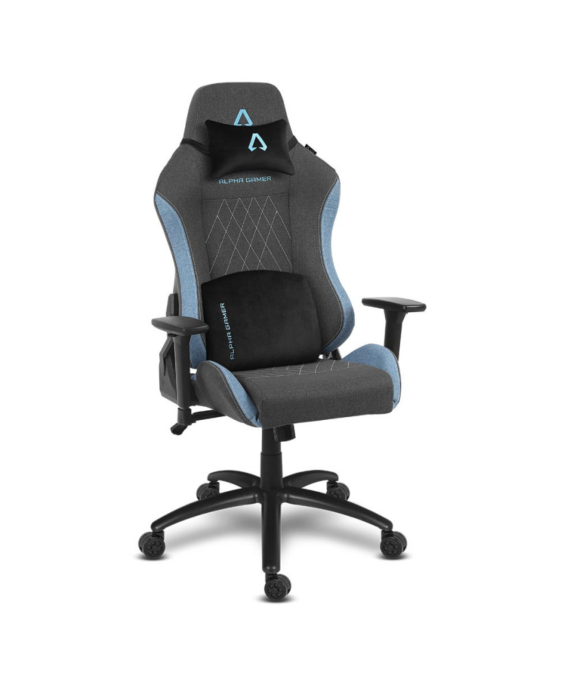 Cadeira gaming Cinza/Azul - Gamer Gaia