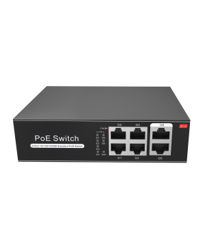 Switch 4 portas RJ45 Gigabit  PoE + 2 RJ45 Uplink - SW0604POE-G-65-E