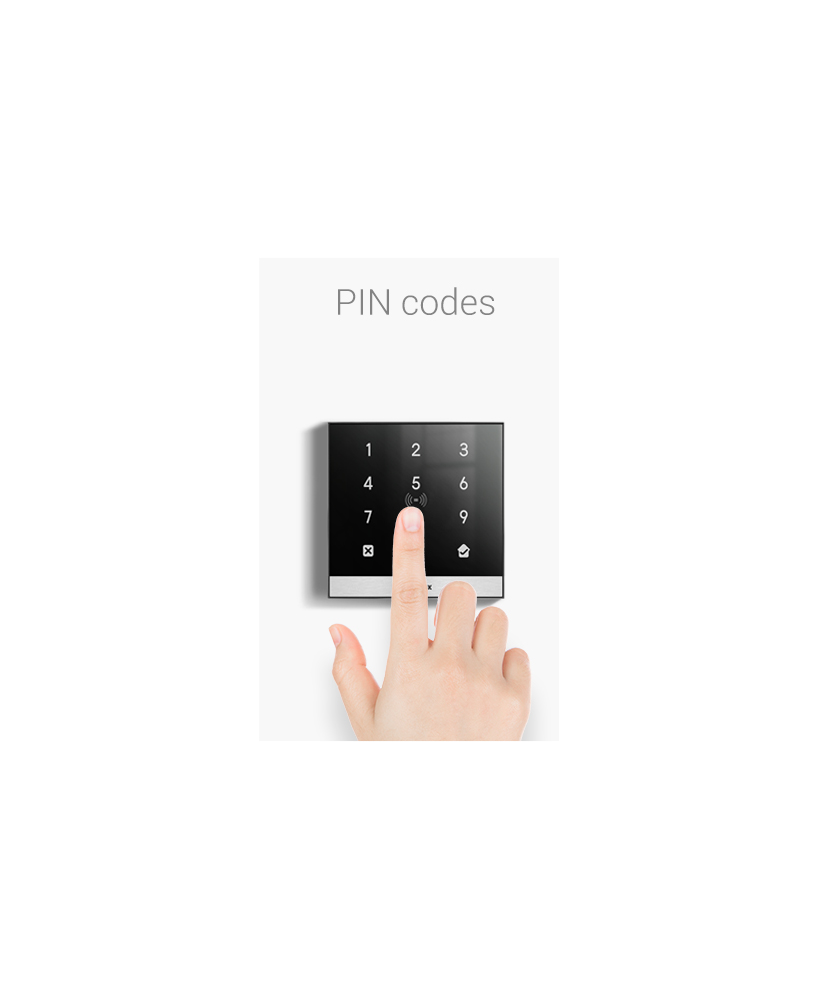 Terminal de control de acessos inteligente, compacto e elegante