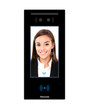 Terminal de controle de acesso por cartão, NFC, QRcode e facial