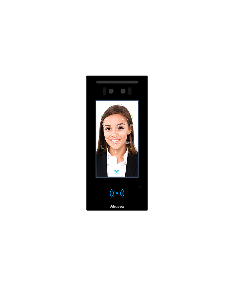 Terminal de controle de acesso por cartão, NFC, QRcode e facial