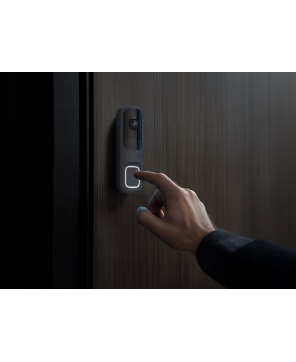 Campainha de vídeo com IA incorporada, sensor PIR e controlo através de apps