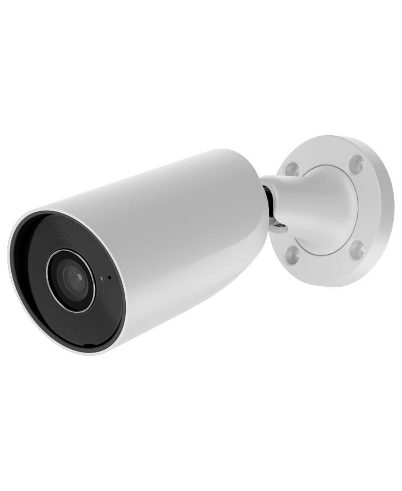 Câmara IP de segurança com fios alimentada por IA com um ângulo de visualização de 85°, IV, TrueWDR, microfone e PoE/12 V
