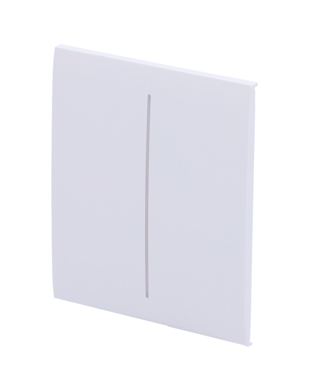 Panel táctil para interruptor de luz duplo, cor branco Panel táctil para interruptor de luz duplo, cor branco