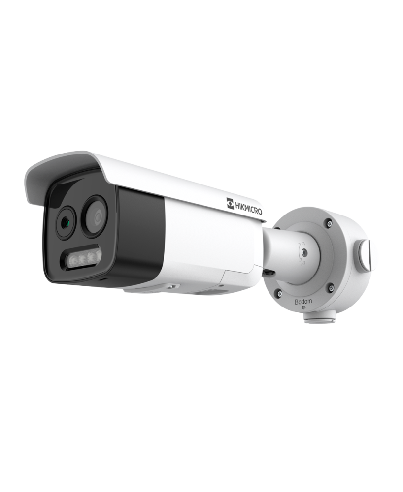 Camara bullet térmica dual IP lente 6.9mm Hikmicro