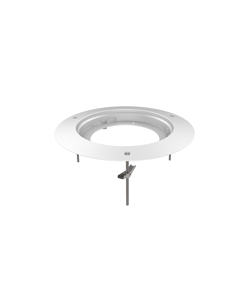 Suporte de teto embutido para camara dome Branco
